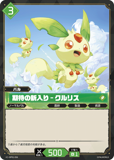期待の新入り – クルリス